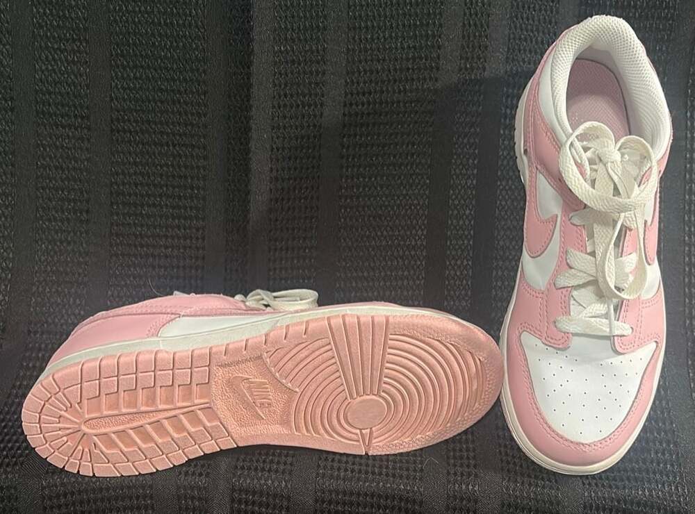 Nike Dunk Low Preschool Girls' Shoes - White/Pink Glaze - Picture 3 of 4